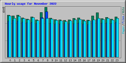 Hourly usage for November 2022