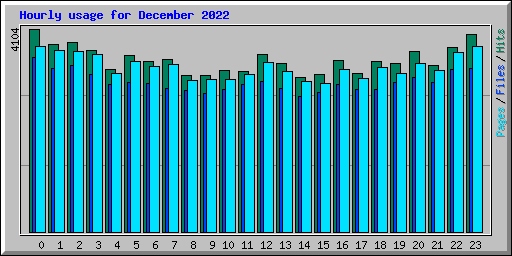 Hourly usage for December 2022