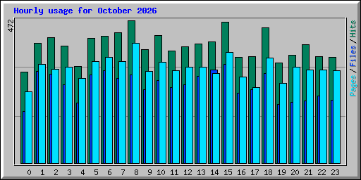 Hourly usage for October 2026